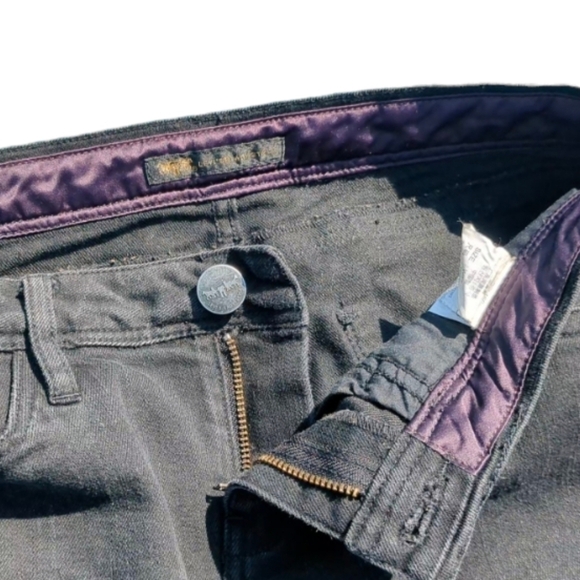 LEVI'S Lady Style Black Denim Skirt Rhinestones Size W27 - Picture 16 of 16